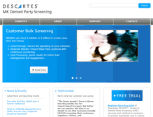 Tablet Screenshot of mkdataservices.com
